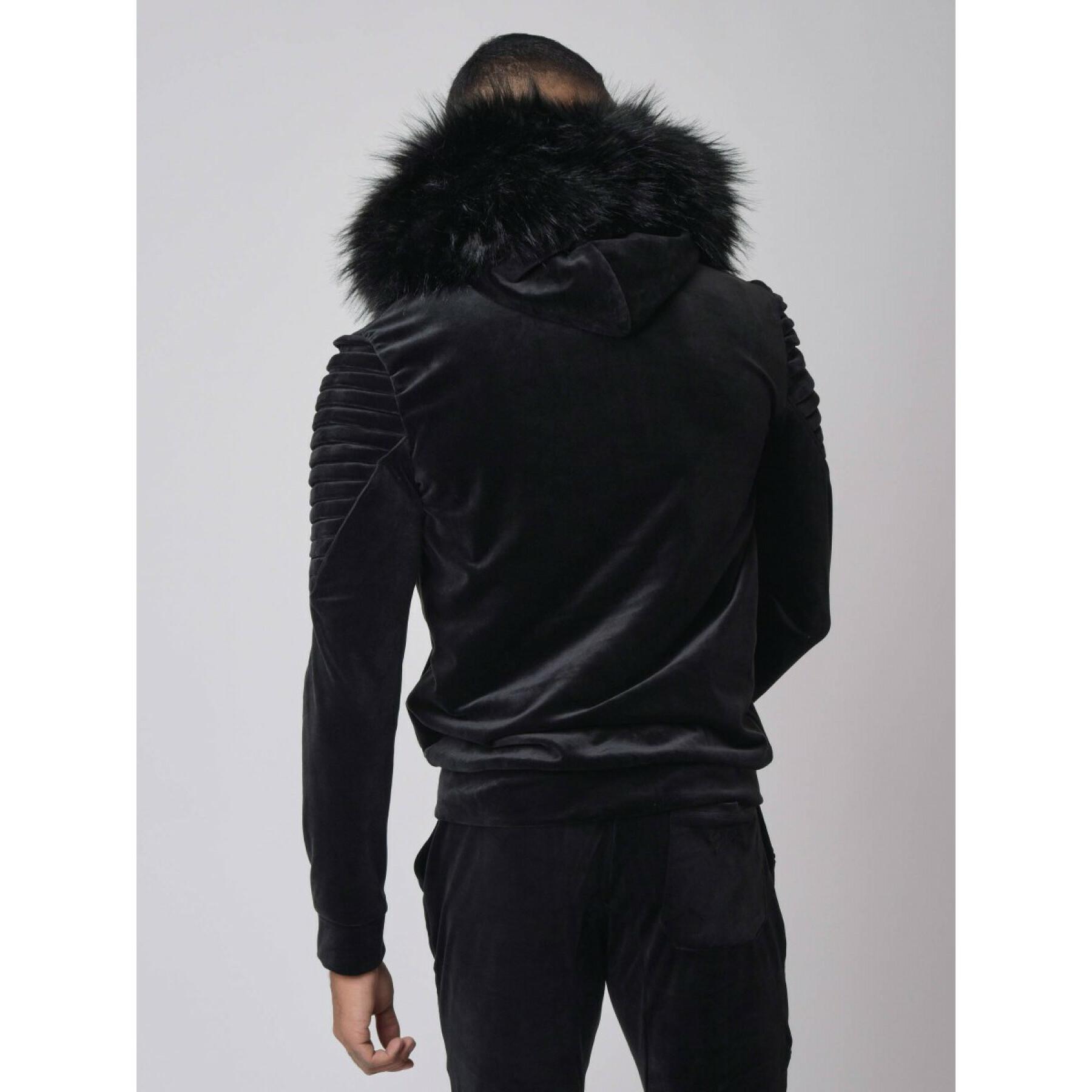 Hooded jacket Project X Paris velvet