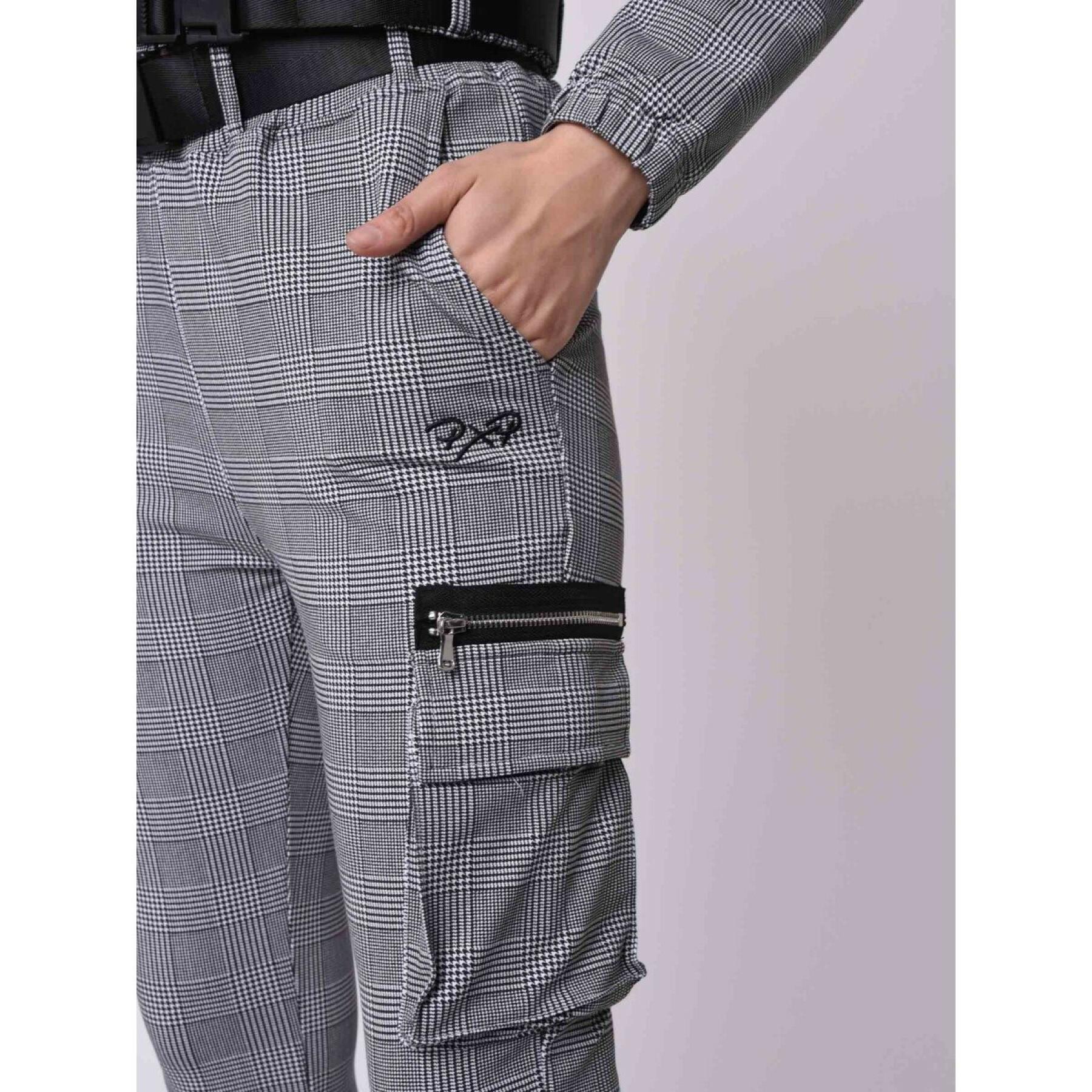 Women's plaid zipper pants Project X Paris