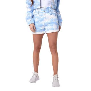 Short shorts with clouds pattern for women Project X Paris