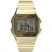 Watch Timex T80 34 mm Bracelet extensible en acier inoxydable
